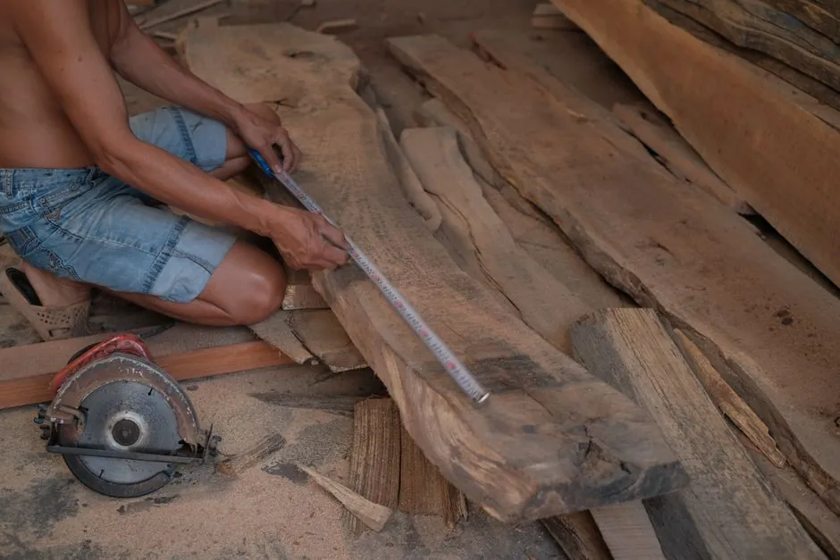 Travail du bois a l'atelier